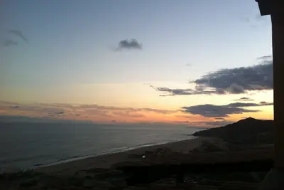 Sunset over the Pacific from Pueblo Bonito in Cabo San Lucas