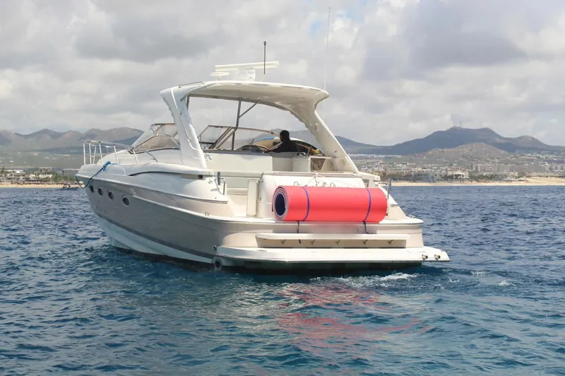 Stern and swim platform of the Regal 45 private yacht
